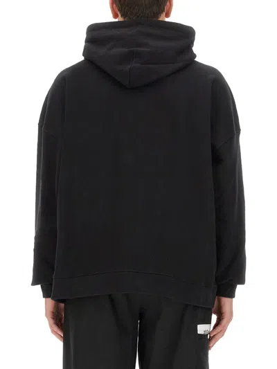 Palm Angels Relaxed-fit Cotton Hoodie With Contrasting Drawstrings