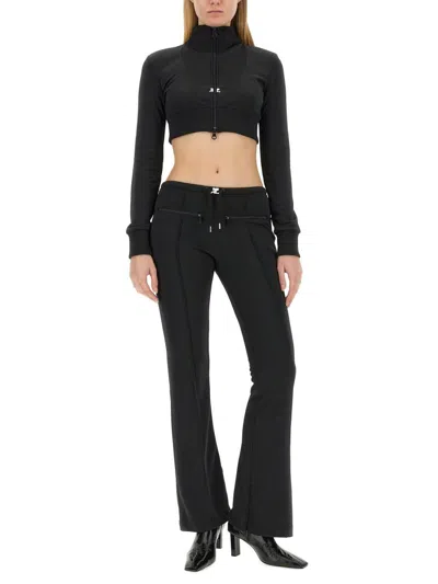 Courrèges Courreges Woman Sweatshirt Woman Black Sweatshirts