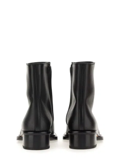 Alexander Mcqueen Cuban Stack Boot With 4.5 Cm Heel