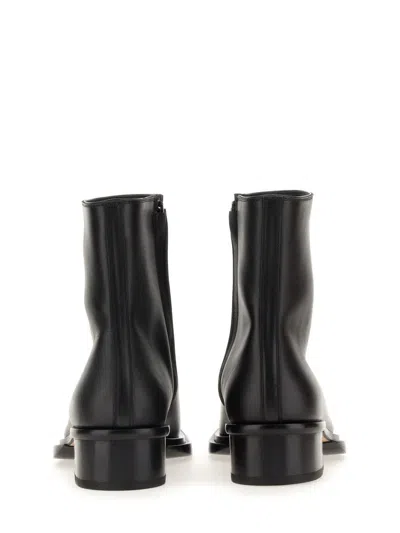 Alexander Mcqueen Cuban Stack Boot With 4.5 Cm Heel