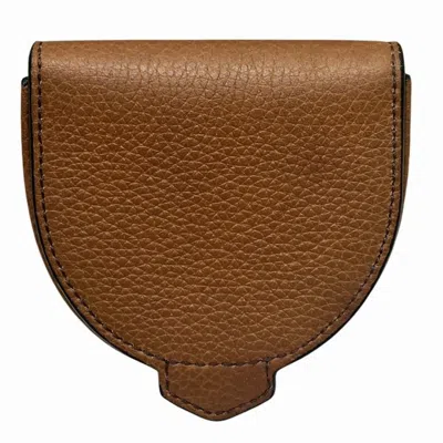 Pre-owned Burberry Brown Leather Coin Purse/coin Case ()