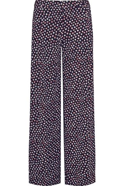 Diane Von Furstenberg Stanton Printed Silk-jersey Wide-leg Pants In ...
