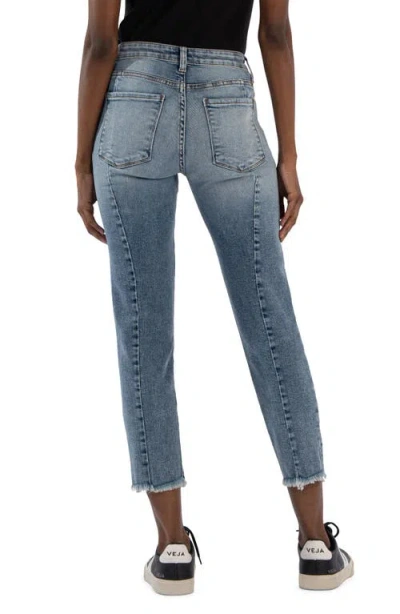 Kut From The Kloth Rachael Fab Ab Frayed High Waist Crop Jeans