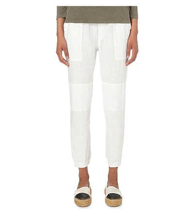 James Perse Utility Slim-fit Linen Trousers