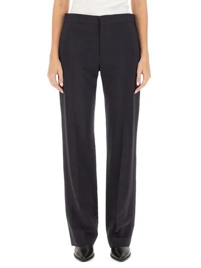 Isabel Marant Straight Leg Trousers With Pockets And Crease