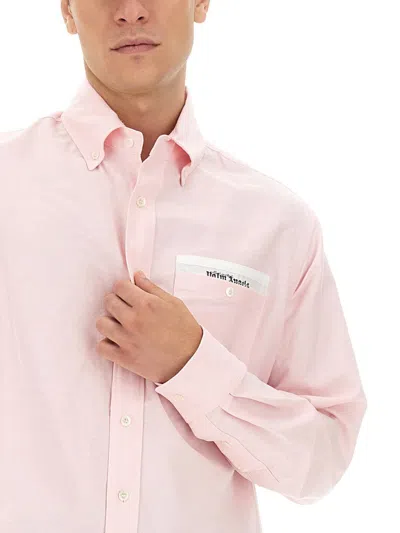 Palm Angels Logo-patch Cotton Shirt