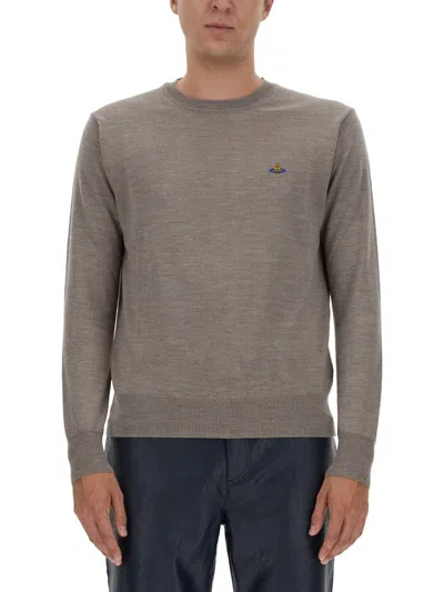 Vivienne Westwood Logo-embellished Virgin Wool Jersey With Classic Crew Neck