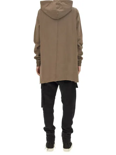 Rick Owens Drkshdw Oversized Longline Hoodie Drawstring Hood