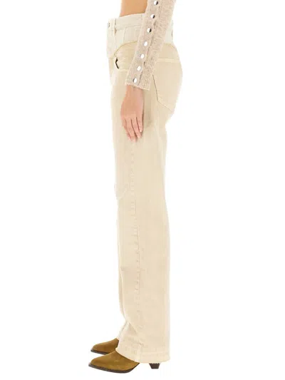 Isabel Marant Frayed Detail Cotton Trouser