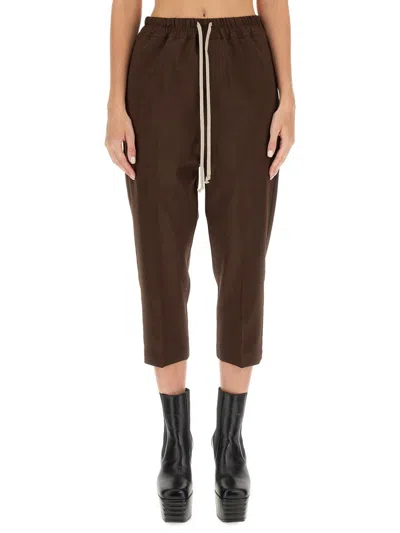 Rick Owens Women Drawstring Astaires Cropped Pants