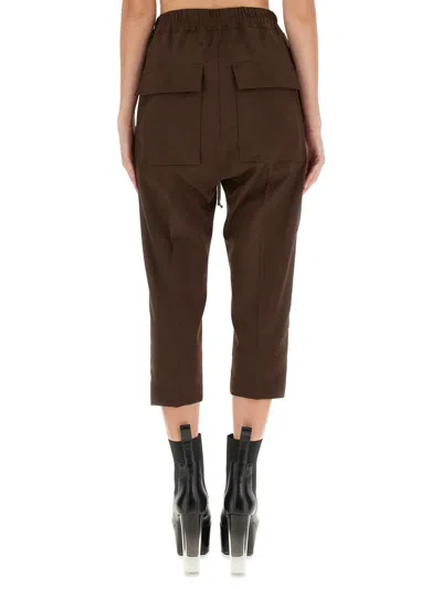 Rick Owens Women Drawstring Astaires Cropped Pants
