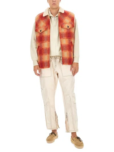 Isabel Marant Kiraneo Logo-embroidered Plaid-check Gilet