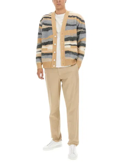 Missoni Wool Cardigan In Multicolor