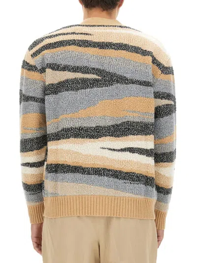 Missoni Wool Cardigan In Multicolor