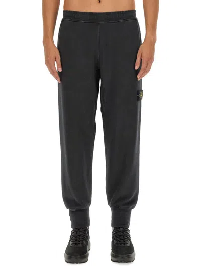 Stone Island Elastic Waistband Regular Fit Ribbed Cuffs Side Pockets