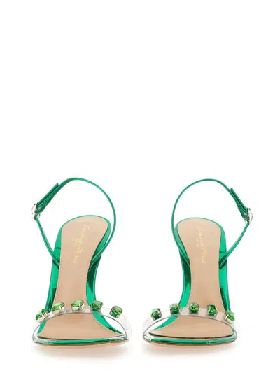 Gianvito Rossi Ribbon Candy Crystal-embellished Pvc Sandals