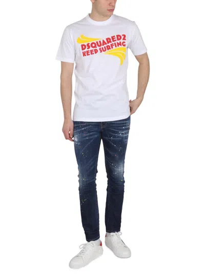 Dsquared2 Keep Surfing Cotton T-shirt