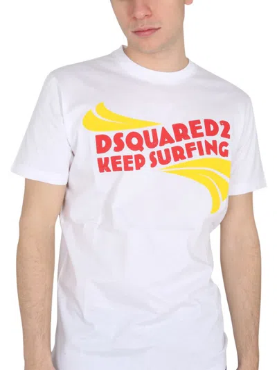 Dsquared2 Keep Surfing Cotton T-shirt