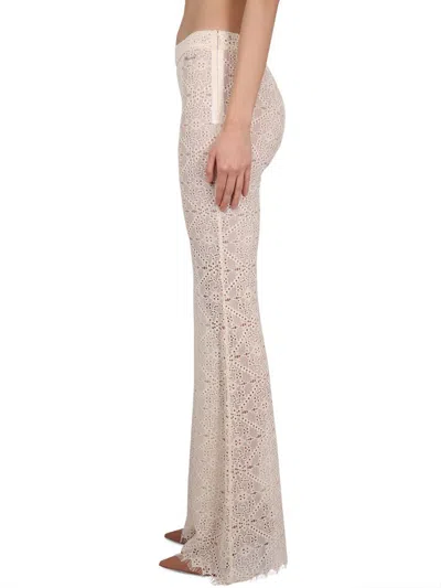 Dsquared2 Flared Pants With Intricate All-over Embroidery