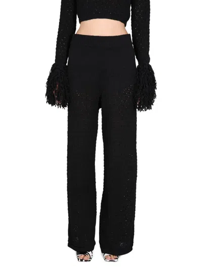 Rotate Birger Christensen Rotate Relaxed Fit Knit Pants