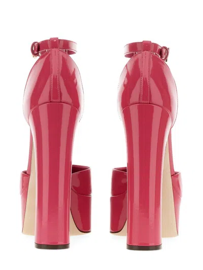 Dolce & Gabbana Capri 145 Platform Pumps In Polished Leather