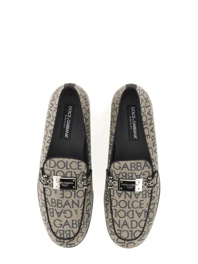 Dolce & Gabbana Logo-plaque Jacquard Loafers