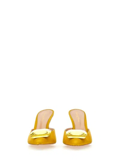 Gianvito Rossi Jaipur 85 Embellished Satin Mules