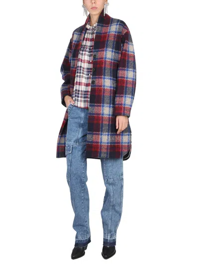 Isabel Marant Étoile Checked Long-sleeve Coat