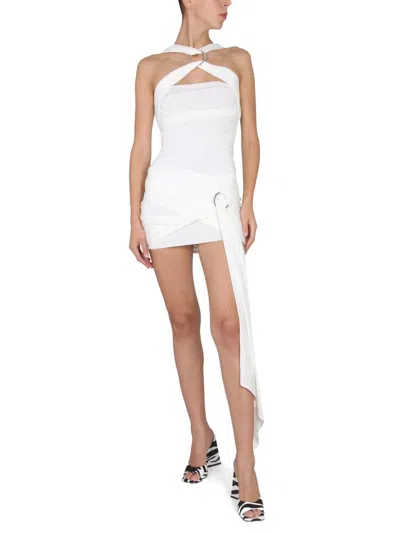 Attico Cotton Blend Mini Skirt