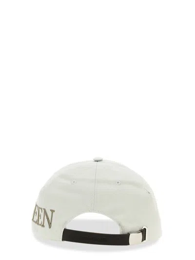 Alexander Mcqueen Sporty Hat With Curved Brim And Eyelet Vents