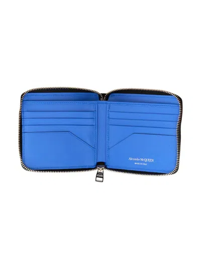 Alexander Mcqueen Mini Harness Wallet With Zipper Closure