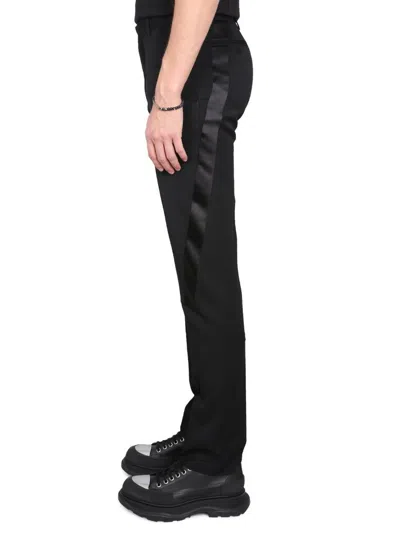 Alexander Mcqueen Wool Trousers Striped Sides