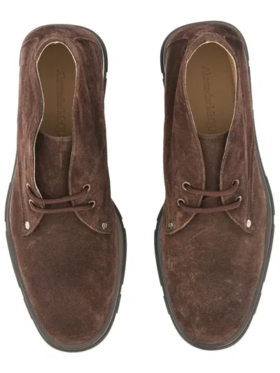 Alexander Mcqueen Men Suede Boot
