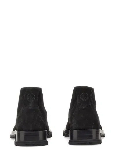 Alexander Mcqueen Lace-up Suede Boots