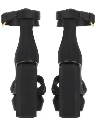 Balmain Ava Sandal With Platform In Black