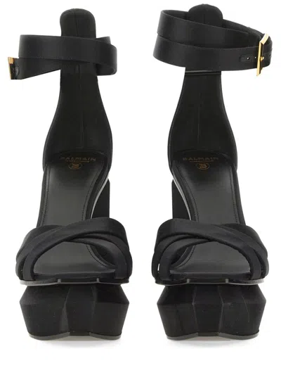 Balmain Ava Sandal With Platform In Black