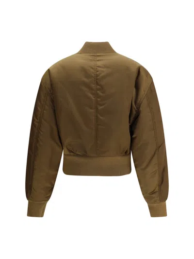 Saint Laurent Glossy Nylon Bomber Jacket