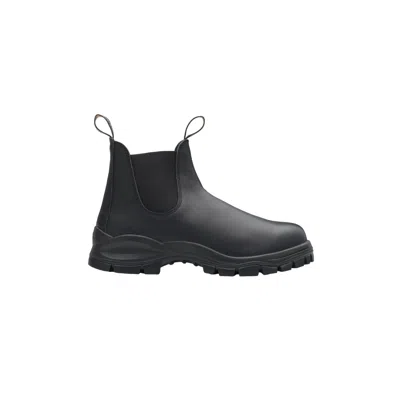 Blundstone Black Leather Boot With Elastic Side Panels