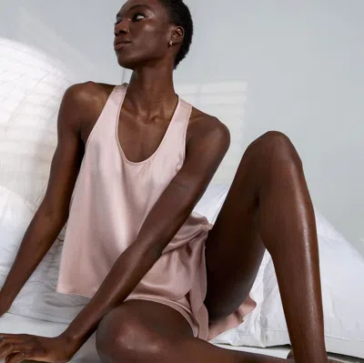 Lunya Washable Silk Tulip Back Set Delicate Pink In Neutral