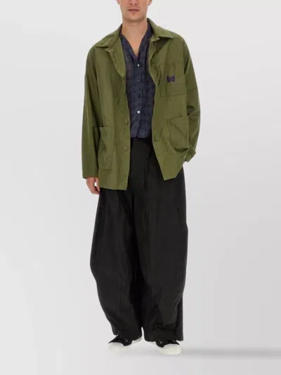 Needles Embroidered Cotton Shirt Jacket