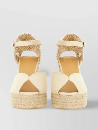 Castañer Bianca Raffia Wedge Espadrilles