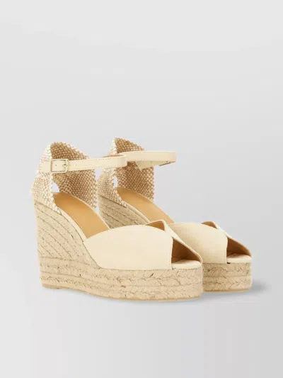 Castañer Bianca Raffia Wedge Espadrilles