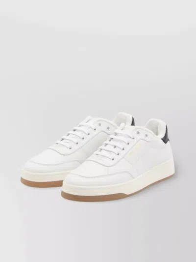 Saint Laurent Sl61 Leather Sneaker In White