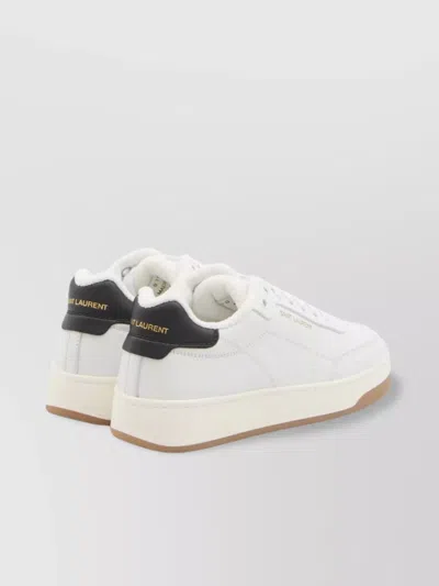 Saint Laurent Sl61 Leather Sneaker In White