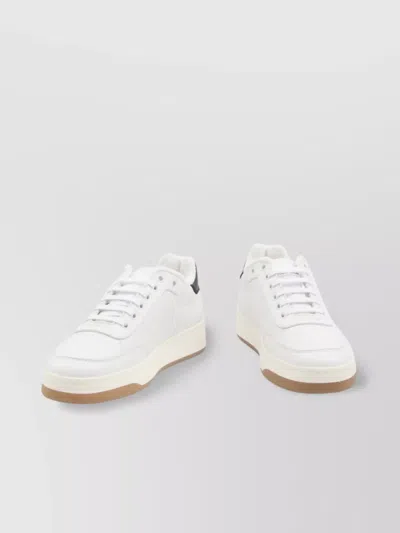 Saint Laurent Sl61 Leather Sneaker In White