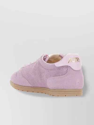 Autry Herno Round Neck Sweater In Purple