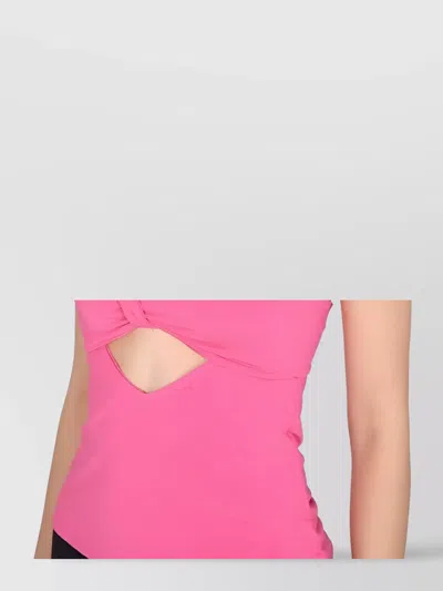 Ambush Cut Out Sleeveless V-neck Top In Pink
