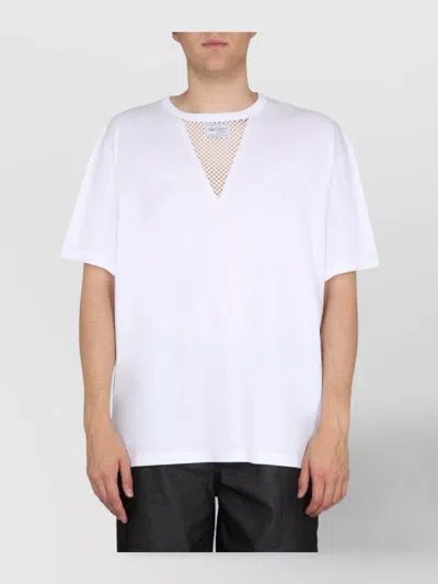Raf Simons Stylish T-shirt With Logo And Mesh Insert