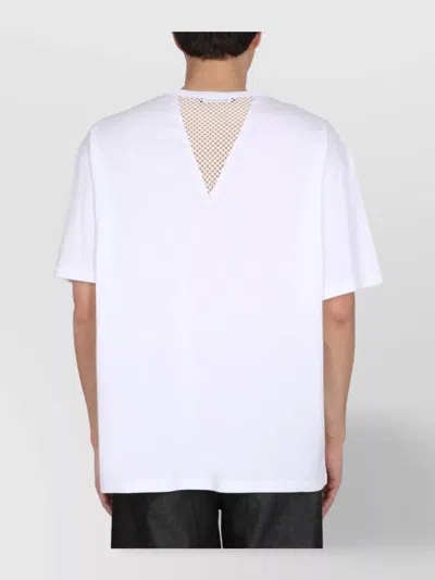 Raf Simons Stylish T-shirt With Logo And Mesh Insert