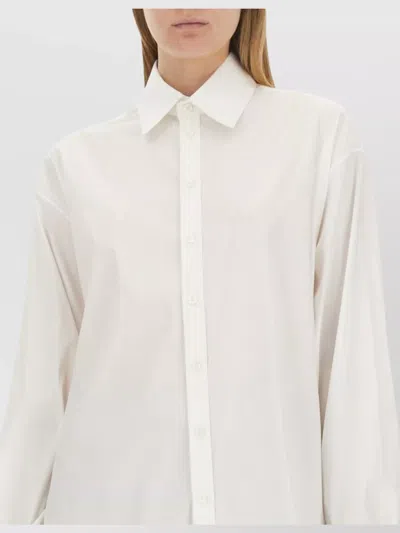 Peter Do Adjustable Tie Collared Shirt With High-low Hem